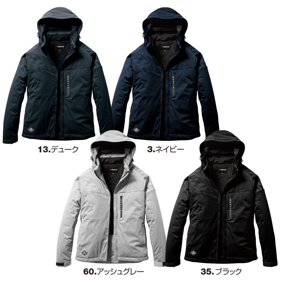 BURTLE（バートル） 新作 秋冬 ストレッチ フーディー 長袖 防寒