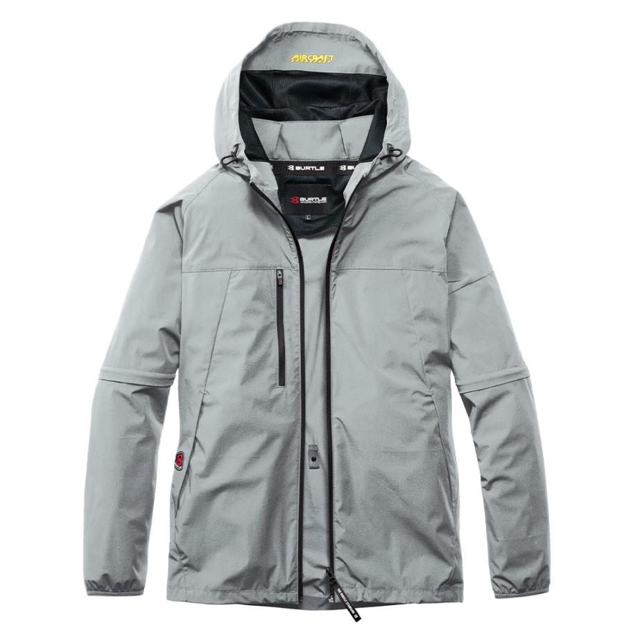 BURTLE 空調服 グレー フード付き 長袖 XXL BURTLE（バートル） ☆2026年最新作☆ 最速予約 2026年 春夏 長袖