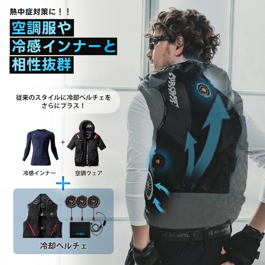 BURTLE（バートル） ペルチェ ベスト 2個セット IC101S BURTLE 冷却