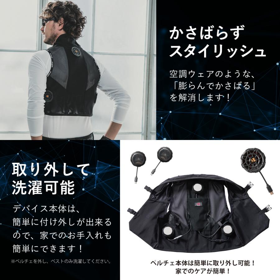 BURTLE（バートル） ペルチェ ベスト 2個セット IC101S BURTLE 冷却