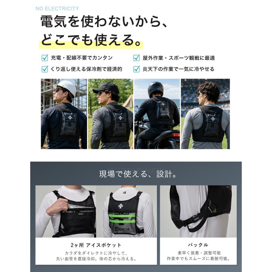BURTLE（バートル） すぐ発送！ 2026年 最新 保冷剤ベスト 熱中症 暑さ
