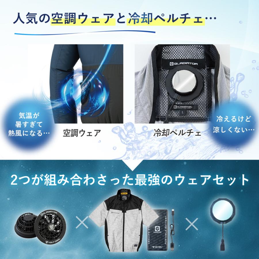 P+9％／ コーコス ボルトクール日傘遮熱 半袖ブルゾン ペルチェ