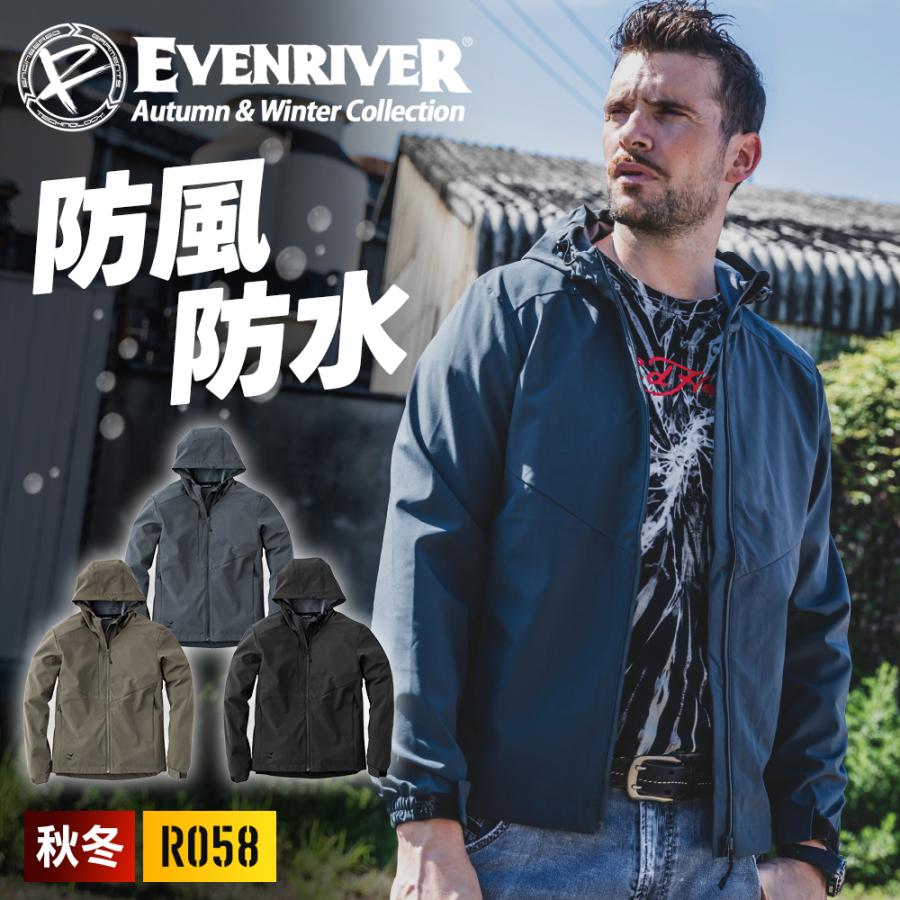 EVENRIVER（イーブンリバー） 秋冬 新作 ストレッチパーカー 防水 防風