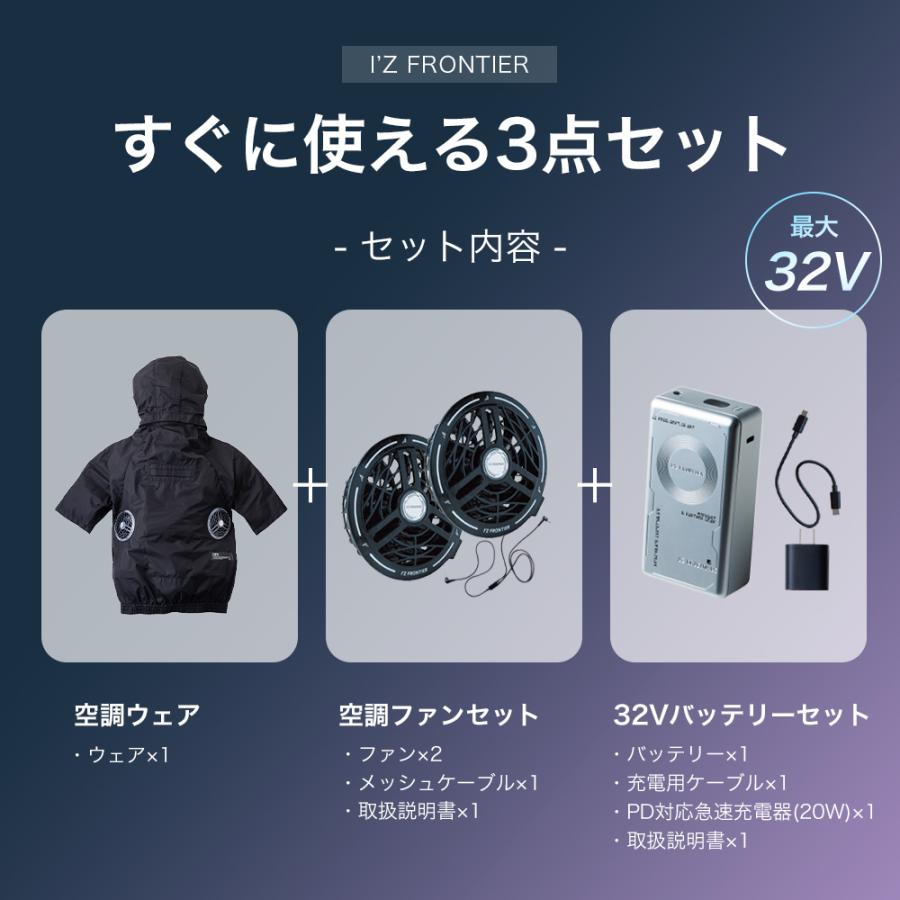 I'Z FRONTIER アイズフロンティア 新作 2026 春夏 空調ウェア 3点