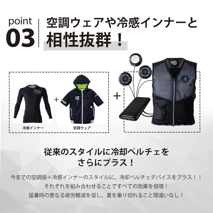 アイズフロンティア冷却ペルチェ専用半袖　Ｌサイズ + ペルチェデバイス３個タイプ 楽天市場】アイズフロンティア 冷却ペルチェ専用半袖ポロシャツ