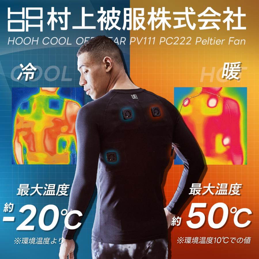 P+4％／ 村上被服 鳳凰 HOOH 新型 冷却 暖房 ペルチェ 