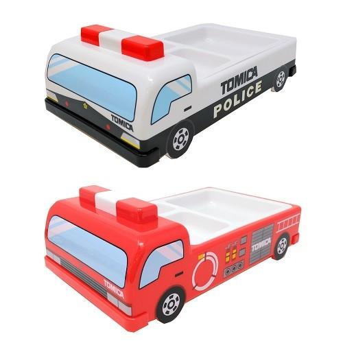 トミカ Tomica ランチプレート 消防車 パトカー はたらくくるまのキッズプレート 車 お皿 のりもの タカラトミー トミカ パトカー P 作業着 空調服 安全靴の現場王 通販 Yahoo ショッピング