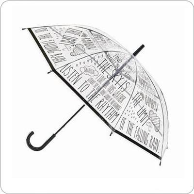 超人気 76%OFF HAPPY CLEAR UMBRELLA グラスファイバー ビニール傘 WORD BLACK 58cm 通勤 雨具 雨傘 シック ユニセックス aeddinc.org aeddinc.org