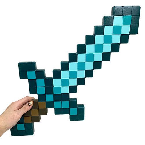 最大46 Offクーポン マインクラフト ダイヤモンドの剣 50cm 大きい 子ども グッズ マイクラ コスチューム ゲーム 武器 コスプレ ハロウィン 仮装 Aynaelda Com