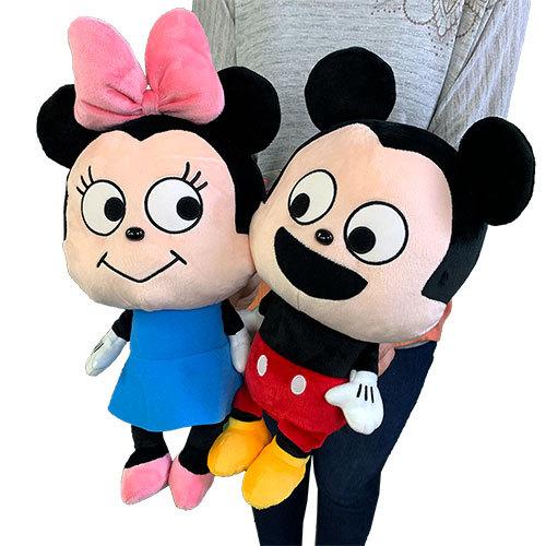 2種セット にしむらゆうじ 画 ミッキー＆ミニー ぬいぐるみ 27cm