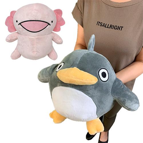 からめる ウーパールーパー ペンギン Gb ぬいぐるみ 25cm グッズ キャラクター ぬいぐるみ おもしろ雑貨 かわいい シュール コロコロ マスコット P 3100 作業着 空調服 安全靴の現場王 通販 Yahoo ショッピング