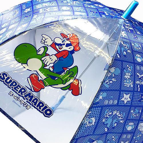 送料無料 Super Mario マリオ キッズ キャラクター Eva 傘 ブルー 青色 50cm P タスクフォース 通販 Yahoo ショッピング