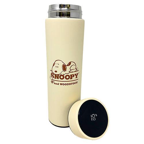 Snoopy スヌーピー 温度センサー付き ステンレスボトル 500ml 水筒 水とう お茶 P 897 作業着 空調服 安全靴の現場王 通販 Yahoo ショッピング