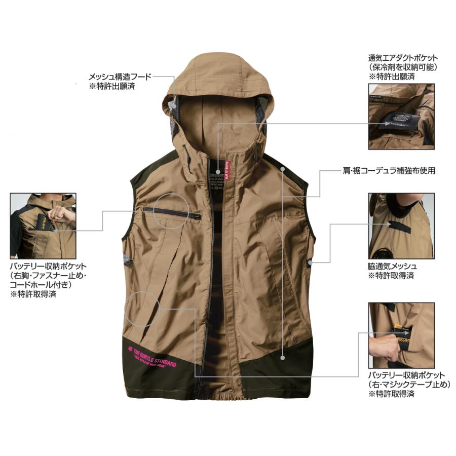 バートル 空調服 新作 春夏 エアークラフトパーカーベスト 作業着 作業服 エアクラ カジュアル タウンユース オシャレ かっこいい Ac1134 P 作業着 空調服 安全靴の現場王 通販 Yahoo ショッピング