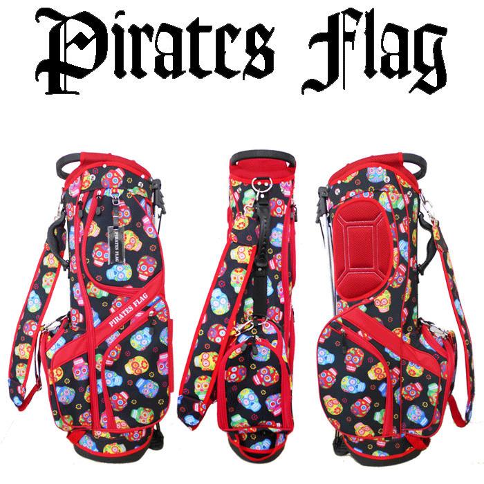 全国一律送料無料 キャディバッグ / パイレーツフラッグ スタンド式
