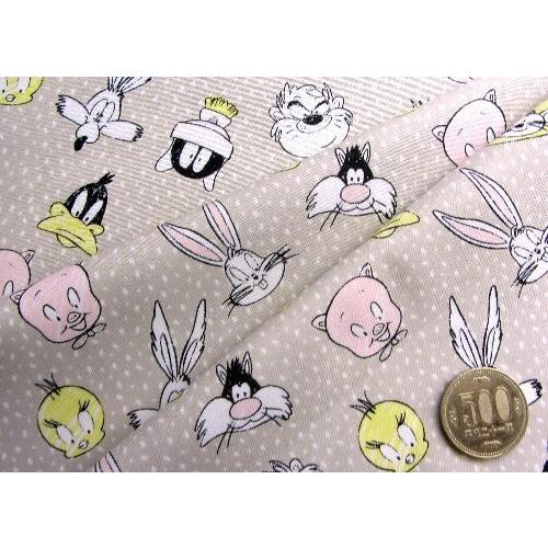 キャラクター アメリカ 輸入 生地 ベビー ルーニー テューンズ ベージュ ドット 柄番号５ シーチング 綿100 生地幅 約108cm Uskk 9226 1 Uskk 9226 手芸のピロル ヤフーshop 通販 Yahoo ショッピング