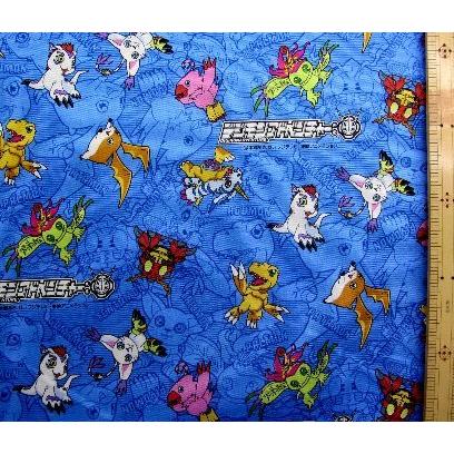キャラクター 生地 デジモン アドベンチャー ブルー 柄番号２ 21 オックス 綿100 生地幅 約108cm 400 1a Kk 6360 400 1a Kk 6360 手芸のピロル ヤフーshop 通販 Yahoo ショッピング