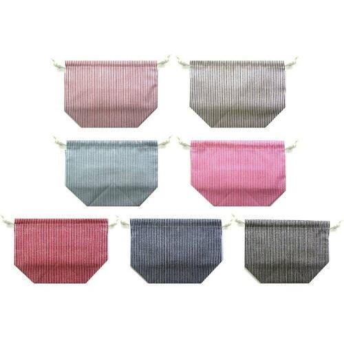 お弁当袋 （ 手作り お弁当入れ ）ヒッコリー調 オックス ストライプ  