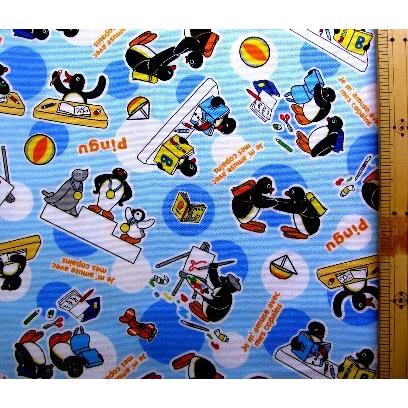 キャラクター 生地 ピングー ブルー 柄番号３ 21 オックス 綿100 生地幅 約108cm G 4529 1b Kk 6530 G 4529 1b Kk 6530 手芸のピロル ヤフーshop 通販 Yahoo ショッピング