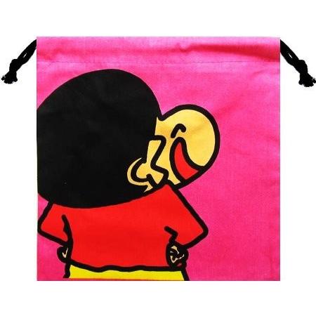 グクちゃん巾着袋 キンチャク 巾着袋L（タテ32cm ヨコ26cm） おえかきさん