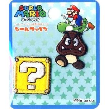 ◇ キャラクター シール ワッペン スーパー マリオ （ ミニサイズ