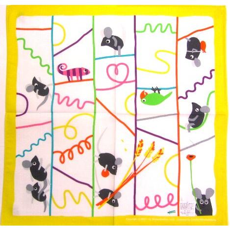 ◇ キャラクター ランチクロス レオ レオニ （ あみだくじオフホワイト