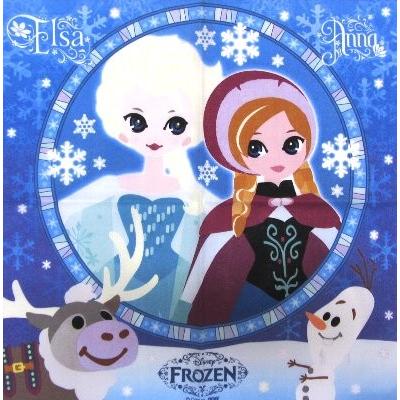 ◇ キャラクター ランチクロス アナと雪の女王 （ サークル ブルー ）  （  ランチョンマット 給食ナフキン ランチマット  ）｜pirol