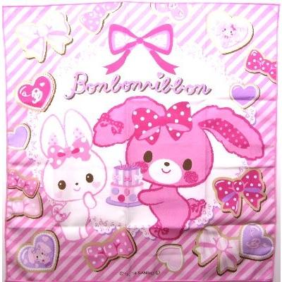 ◇ キャラクター ランチクロス ぼんぼんりぼん （ スイーツ ピンク
