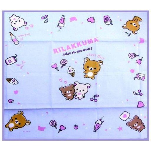 ◇ キャラクター ランチクロス リラックマ （ ブルー系 ) サイズ（ 約