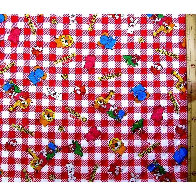 ｑ キャラクター キルティング 生地 たべっこどうぶつ 赤 チェック系 柄番号１ お菓子シリーズ 22 生地幅 約104cm 表地 オックス Q Td007 Pk Kq 5560 手芸のピロル 手芸用品と生地と雑貨のお店 通販 Yahoo ショッピング