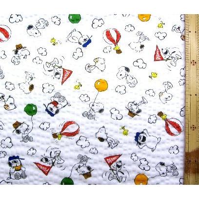 キャラクター リップル生地 サッカー生地 この柄は1ｍ50ｃｍまでメール便可能です スヌーピー