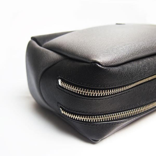 PIOMBO ピオンボ スプリットレザーセカンドバッグ　ダブルファスナー　メンズバッグ　 メンズポーチ　バッグインバッグ | PIOMBO | 12