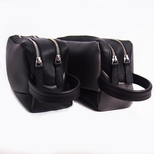 PIOMBO ピオンボ スプリットレザーセカンドバッグ　ダブルファスナー　メンズバッグ　 メンズポーチ　バッグインバッグ | PIOMBO | 07