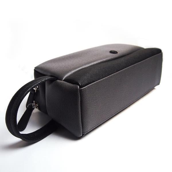 PIOMBO ピオンボ スプリットレザーセカンドバッグ　ダブルファスナー　メンズバッグ　 メンズポーチ　バッグインバッグ | PIOMBO | 09