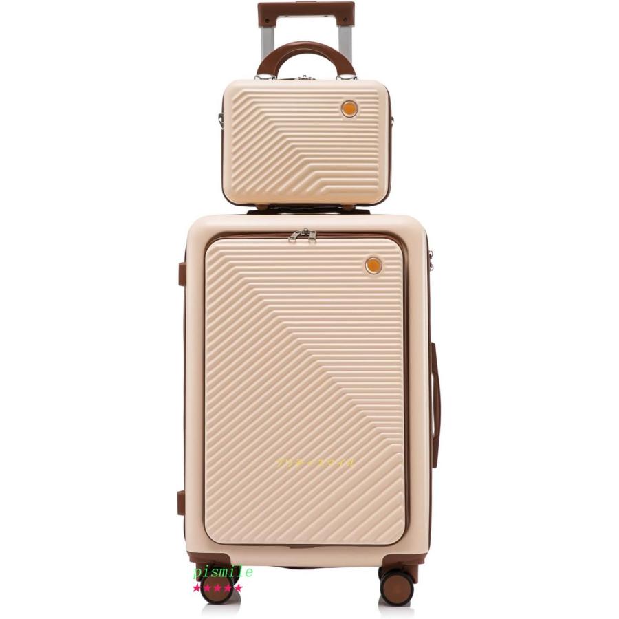 スーツケース キャリーケース 機内持ち込み 40L フロントオープン  