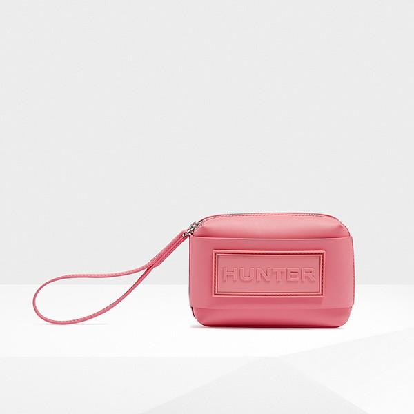 HUNTER ORIGINAL RUBBERISED LEATHER WRISTLET 【ハンター オリジナルラバーライズドレザーリストレット ピンク】 （panther pink パンサーピンク）｜pistacchio