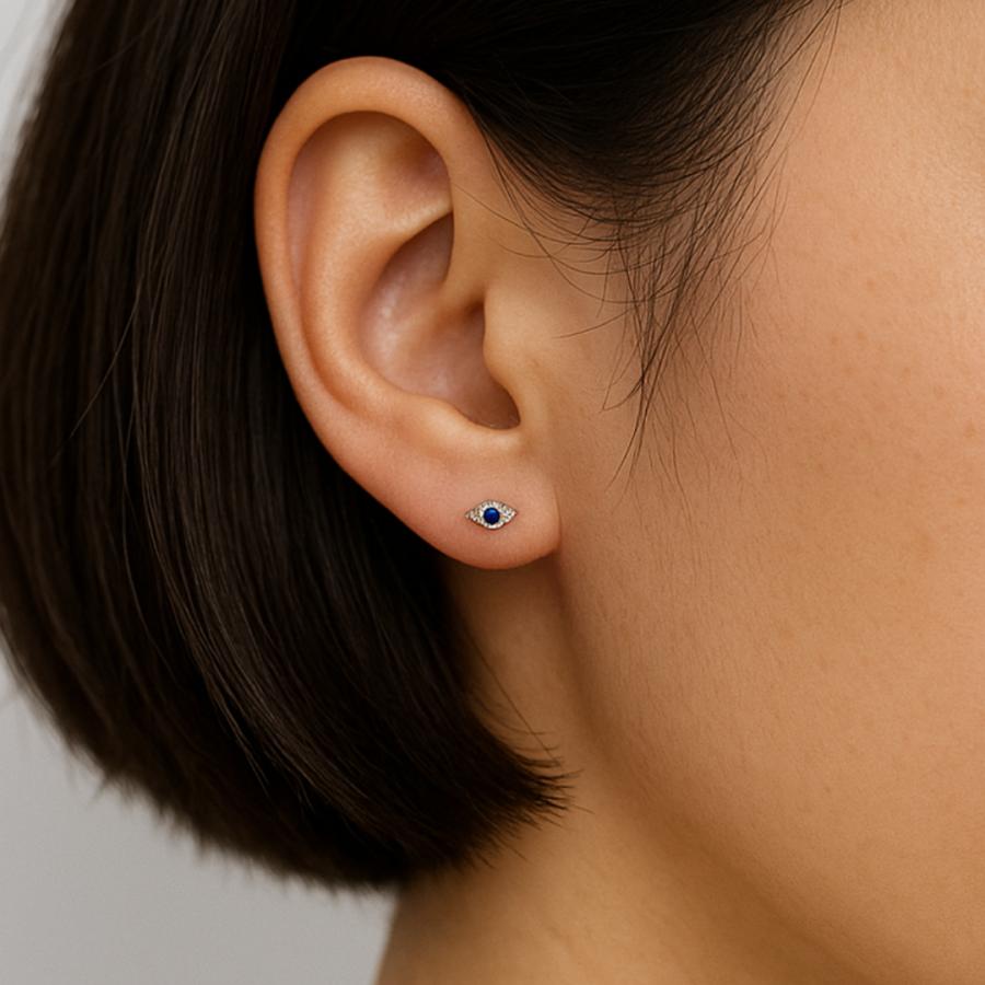 ピアス シルバー925 Silver925 金属アレルギー対応 イービルアイ