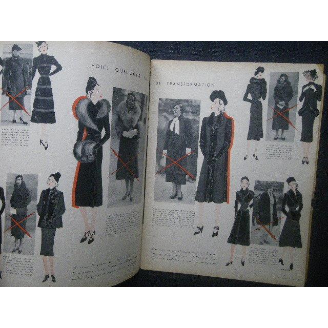 1937年 フランス洋書 Marie Claire 帽子 Rose Valois 毛皮 コート ローブ ファッション イラスト レディース ビューティー マリ クレール a6 ピストルブックス Pistolbooks 通販 Yahoo ショッピング