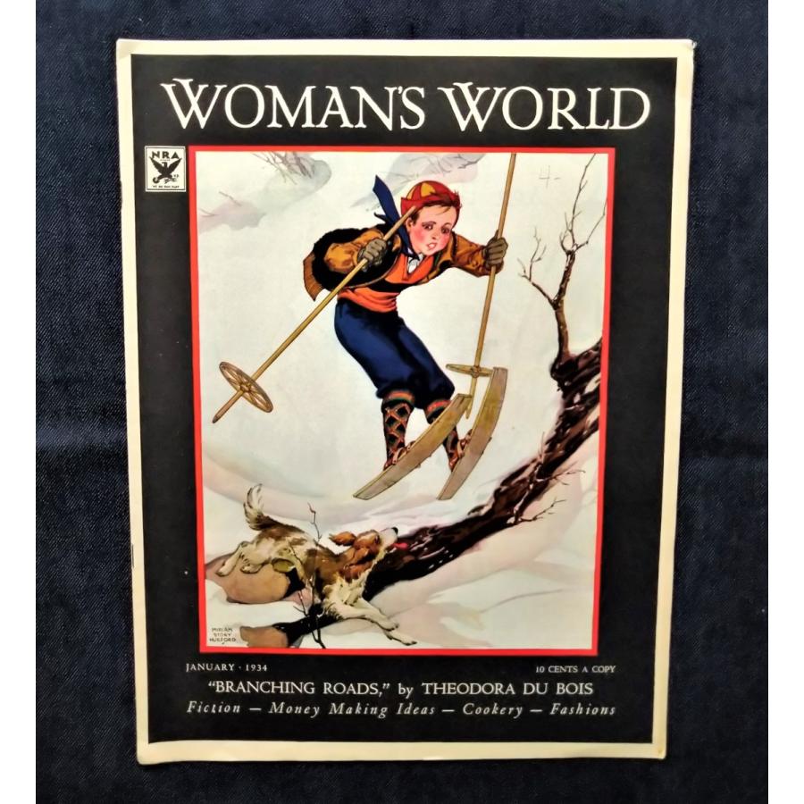 1934年 戦前 女性誌 Woman's World 表紙イラスト Miriam Story Hurford
