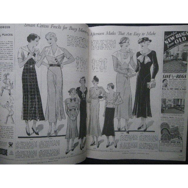 1934年 戦前 女性誌 Woman's World 表紙イラスト Miriam Story Hurford