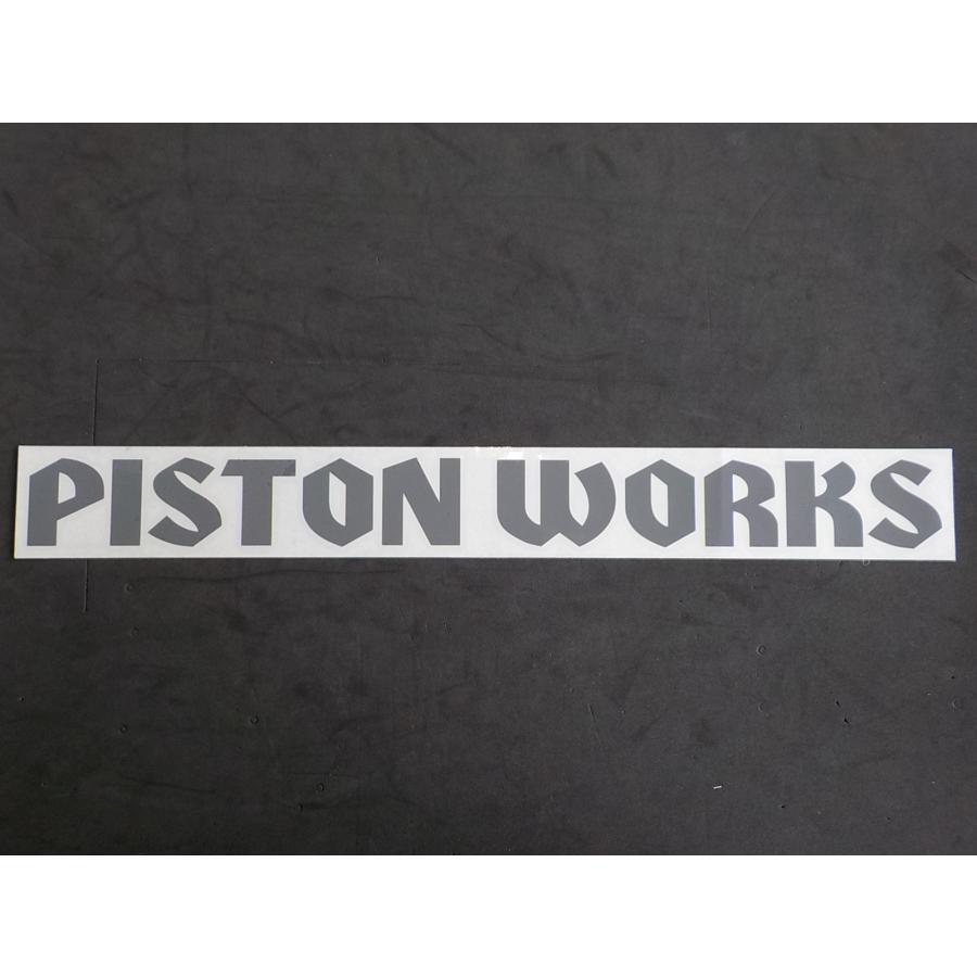 PISTONオリジナル 「PISTONWORKS」ステッカー 大サイズ