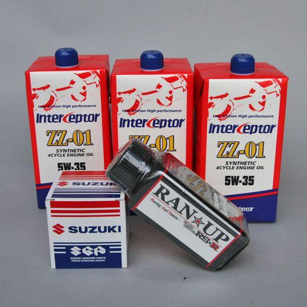 【NUTEC】InterCeptor　ZZ-01　5w-35 3L+RAN☆UP+純正エレメントセット | 