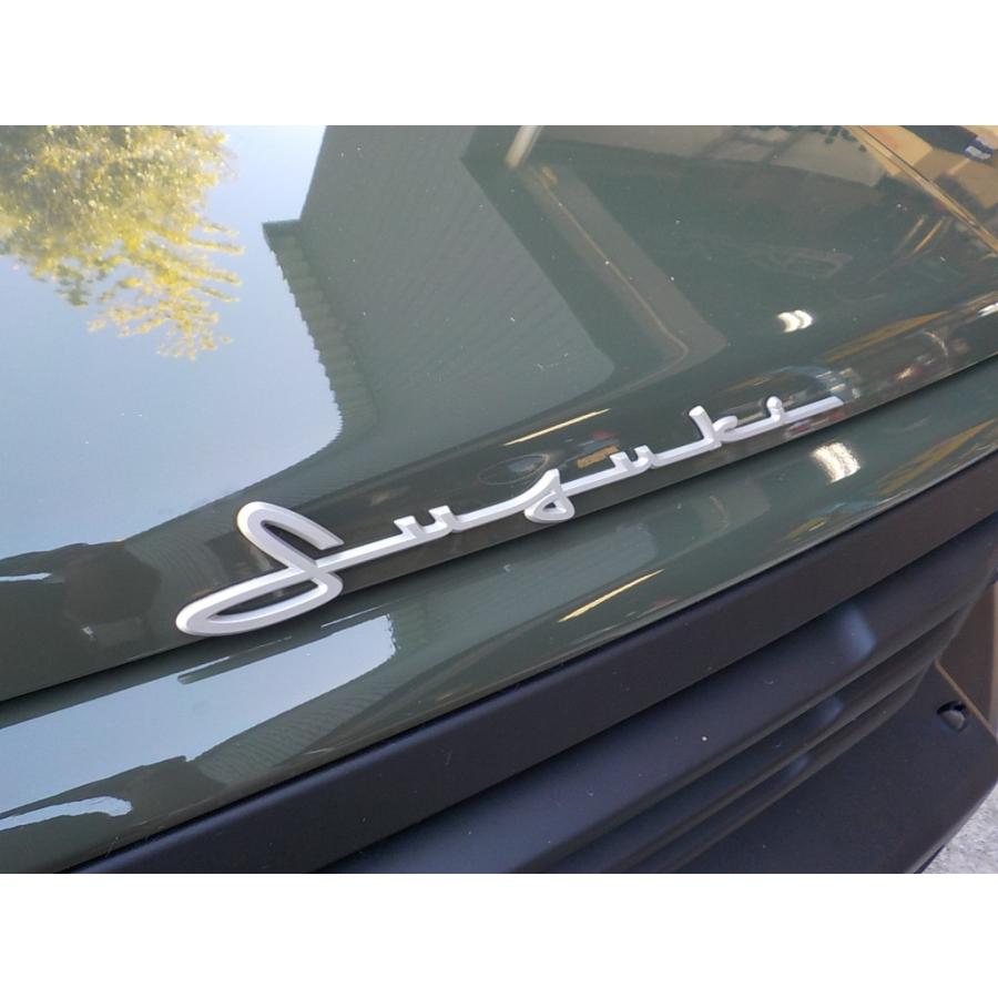 ジムニー スズキ純正 本物 「Suzuki」 筆記体 ロゴ エンブレム ジムニー スズキ純正 本物 「Suzuki」 筆記体 ロゴ エンブレム