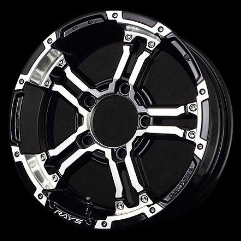 RAYS 新型ジムニーシエラ適合ホイール デイトナFDX-J 「ブラック