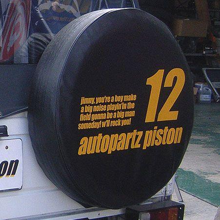 ジムニースペアタイヤカバー　「１２番」型式背番号　PISTONオリジナル｜piston