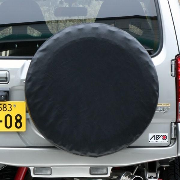 ジムニーシエラ対応 APIO ジムニースペアタイヤカバー「黒無地」 アピオ 195/80R15 185/85R16適合　 | APIO