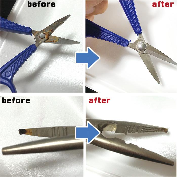 釣具 サビ落とし 赤サビ除去 塩害対策 錆落としスプレー リール フック 釣り針 プライヤー対応 強力 簡単施工 ステンレス対応 30ml | Pit-Life | 04