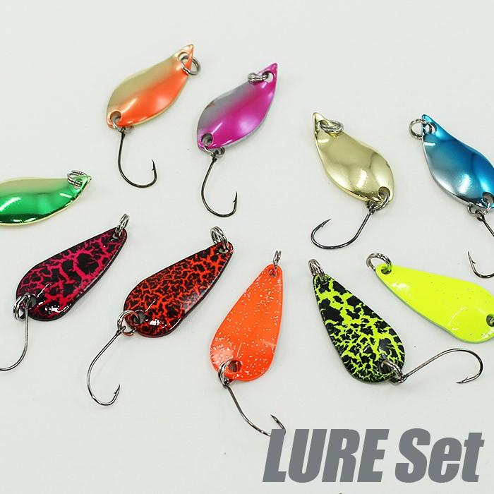 人気の定番 釣り スプーン 10個セット 30mm 3g 25mm 2 5g ルアーケース付 ルアー セット 海水 淡水 河口 湖 渓流 釣り具 釣具 海釣り Materialworldblog Com