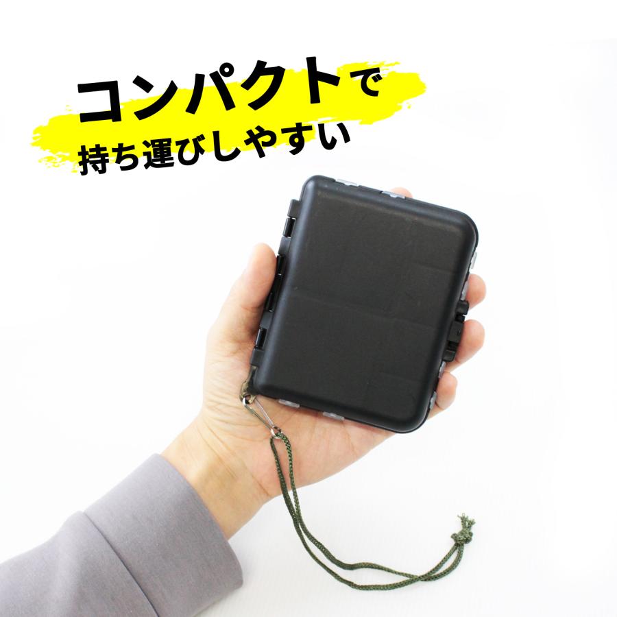 釣り用 タックルボックス ルアーケース 釣具ケース マルチケース 釣具 収納ケース 仕切り 多機能 整理 両面収納 ワーム ルアー 透明 軽量 コンパクト 持ち運び | Pit-Life | 07