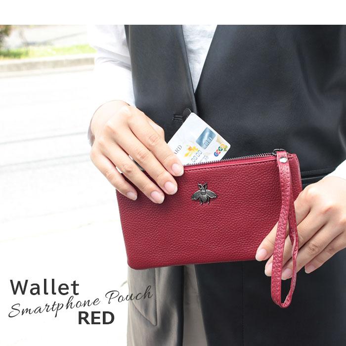 名入れ プレゼント スマホポーチ 財布 本革 横型 入れたまま 5色 革 クリア窓 スマートフォン スマホ 入れたまま 操作 Iphone Android アンドロイド Le072 ピットライフf Cヤフー店 通販 Yahoo ショッピング
